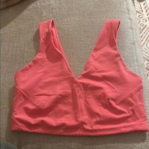 Women's Pink V-Neck Top
